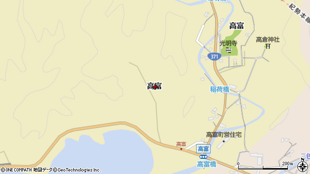 〒649-3513 和歌山県東牟婁郡串本町高富の地図