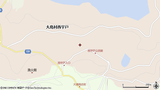 〒859-5803 長崎県平戸市大島村西宇戸の地図
