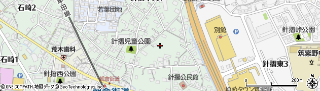 福岡県筑紫野市針摺中央周辺の地図