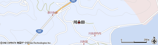 愛媛県伊方町（西宇和郡）川永田周辺の地図