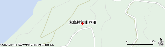 長崎県平戸市大島村的山戸田周辺の地図