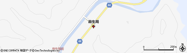麻生郵便局周辺の地図