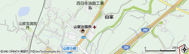 福岡県筑紫野市山家3104周辺の地図