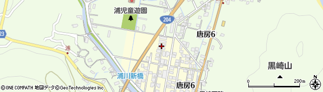 株式会社メンテック　唐房寮周辺の地図