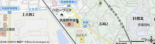 ジーユー筑紫野店駐車場周辺の地図