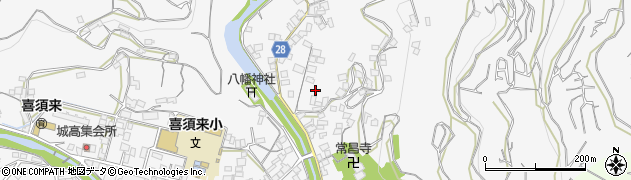 愛媛県八幡浜市保内町喜木周辺の地図