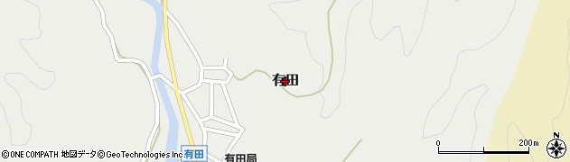 和歌山県串本町（東牟婁郡）有田周辺の地図