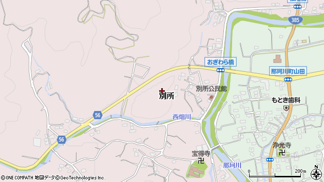 〒811-1245 福岡県那珂川市別所の地図