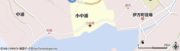 小中浦周辺の地図