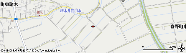 高知県高知市春野町東諸木周辺の地図