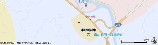 中津市立本耶馬渓中学校周辺の地図