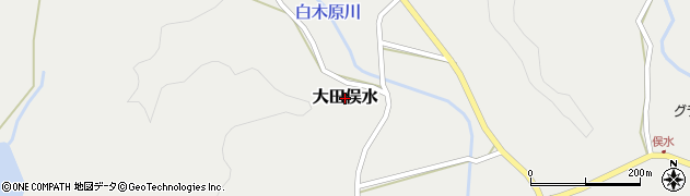 大分県杵築市大田俣水周辺の地図
