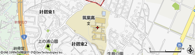福岡県立筑紫高等学校周辺の地図
