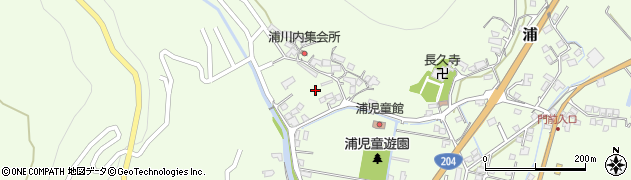 佐賀県唐津市浦周辺の地図