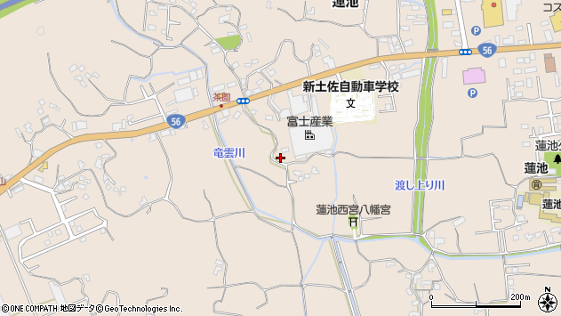 〒781-1105 高知県土佐市蓮池の地図