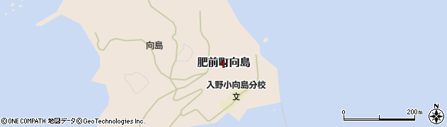 佐賀県唐津市肥前町向島周辺の地図