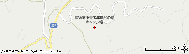 国立夜須高原青少年自然の家キャンプ場周辺の地図