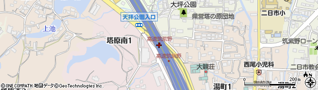 筑紫野(二日市温泉入口)周辺の地図