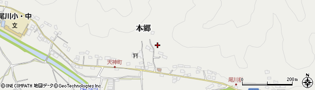 高知県高岡郡佐川町本郷周辺の地図