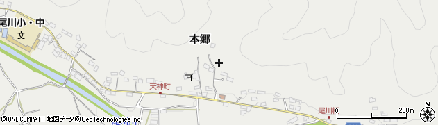 高知県佐川町（高岡郡）本郷周辺の地図