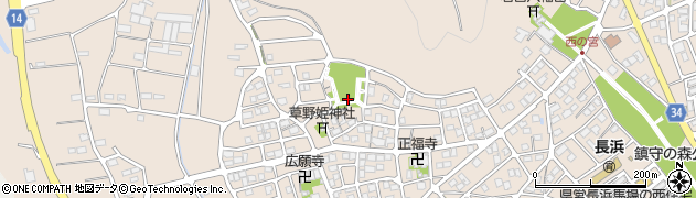 長浜東原3号緑地周辺の地図