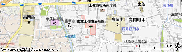 高知銀行土佐市民病院 ＡＴＭ周辺の地図