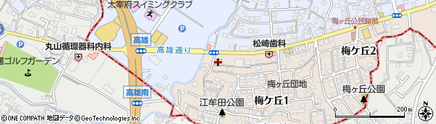 セブンイレブン太宰府梅ケ丘店周辺の地図