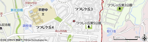 福岡県大野城市つつじケ丘周辺の地図