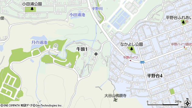 〒816-0971 福岡県大野城市牛頸の地図