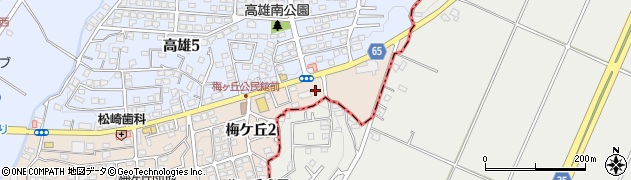 ファミリーマート太宰府梅ヶ丘店周辺の地図