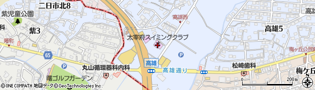 太宰府スイミングクラブ周辺の地図