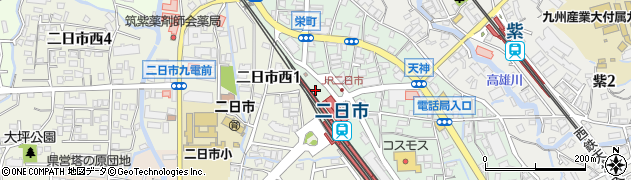 ＪＲ九州レンタカー＆パーキング二日市駅北駐車場周辺の地図