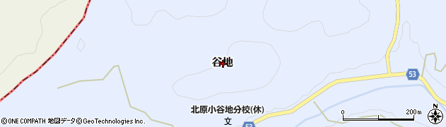 高知県土佐市谷地周辺の地図
