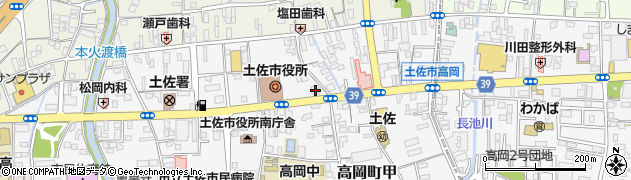愛媛銀行高岡支店周辺の地図