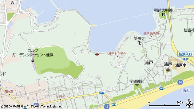 〒781-0262 高知県高知市浦戸の地図