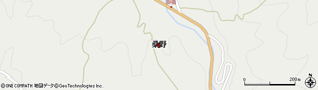 福岡県嘉麻市桑野周辺の地図