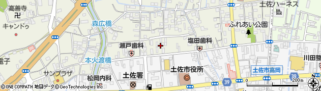 金子・生花店周辺の地図