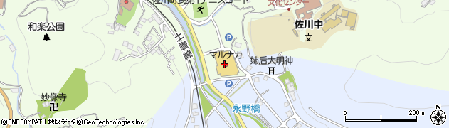 マルナカ佐川店周辺の地図