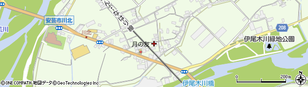 高知県安芸市川北甲1603周辺の地図