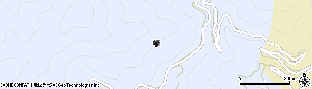 高知県佐川町（高岡郡）峰周辺の地図