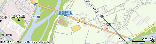 高知県安芸市川北甲1717周辺の地図