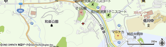 高知県高岡郡佐川町甲1116周辺の地図
