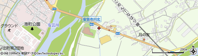 高知県安芸市川北甲1712周辺の地図
