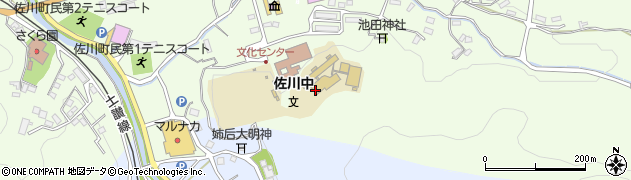 佐川町立佐川中学校周辺の地図