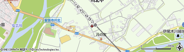 高知県安芸市川北甲1562周辺の地図
