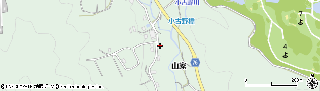 福岡県筑紫野市山家2195周辺の地図