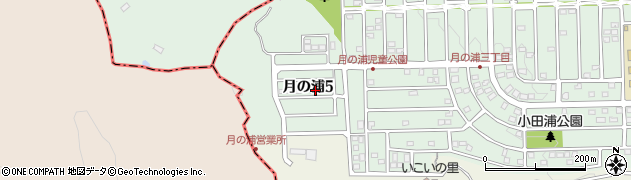 福岡県大野城市月の浦5丁目周辺の地図