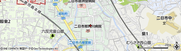 福岡県筑紫野市二日市中央周辺の地図