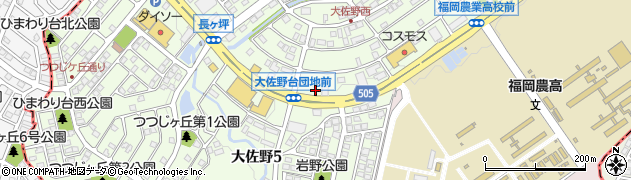 ローソン太宰府大佐野店周辺の地図