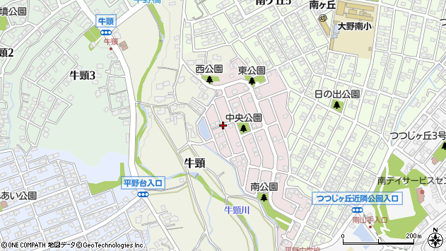 〒816-0963 福岡県大野城市宮野台の地図